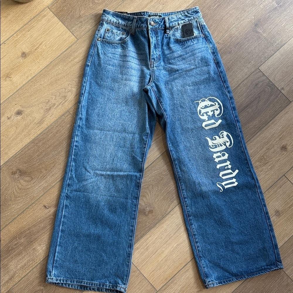 Ed Hardy Dark Blue Relaxed women’s Jeans - Picture 11 of 15